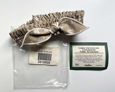 Longaberger Stone Leaf Small Garter New #2616638 - original package