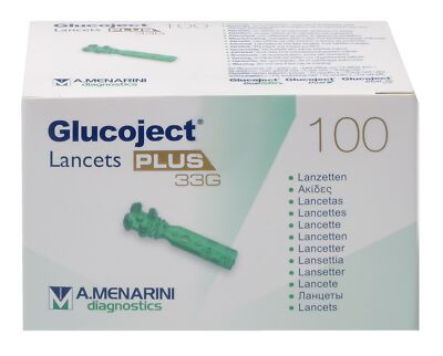 GLUCOJECT Lancets PLUS 33 G  100 ST