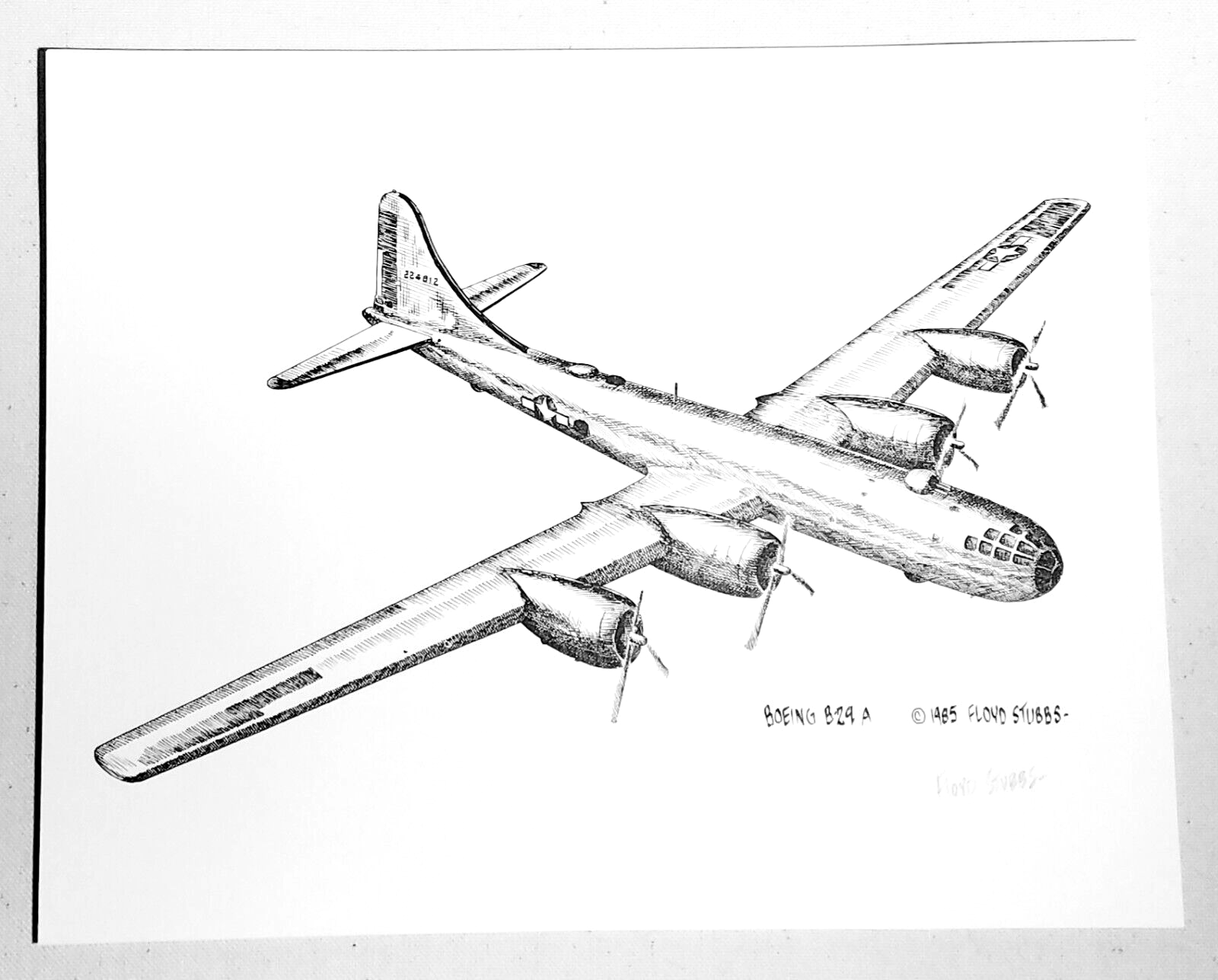 Floyd B. Stubbs Vintage Prints, Boeing B-29 Superfortress Floyd B. Stubbs Vintage Prints, Boeing B-29 Superfortress