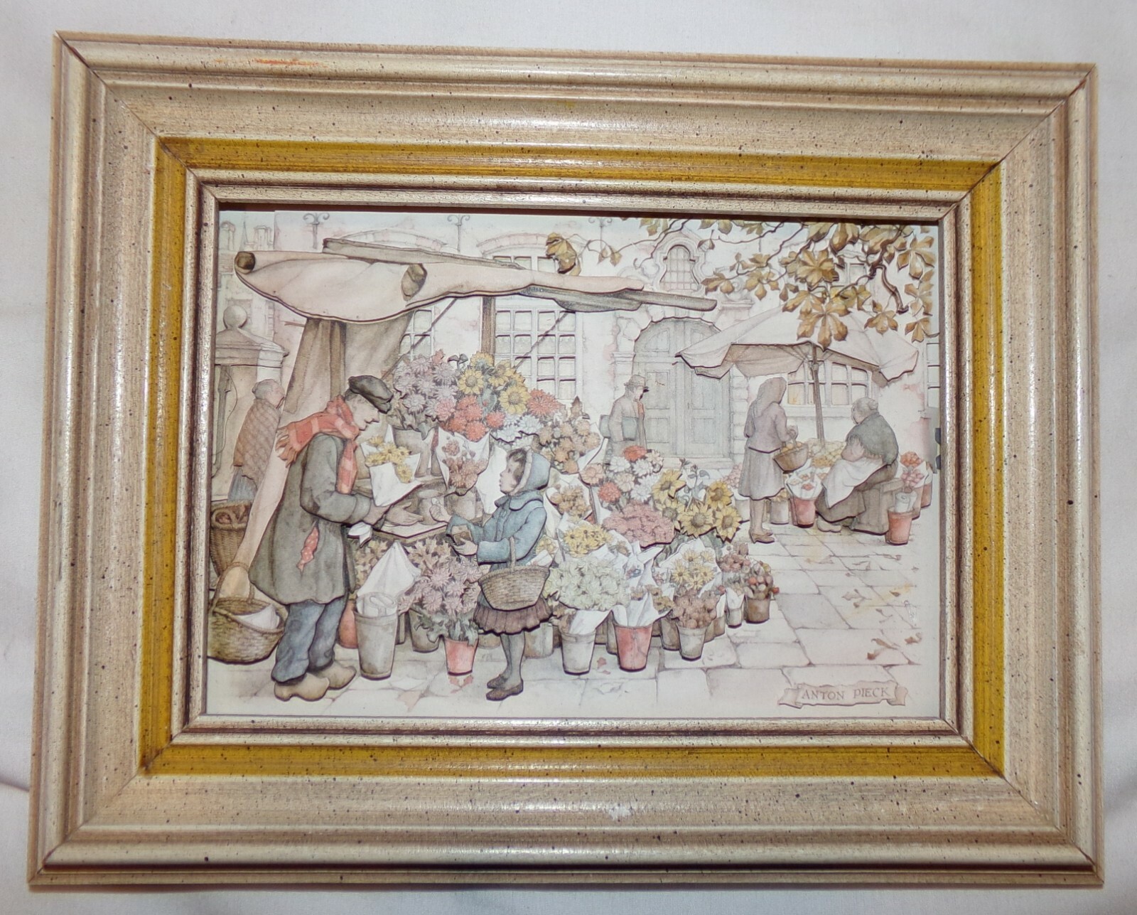 男性に人気！ Anton Pieck Framed Paper Sculpture E Kay Martin Framed Art 絵画
