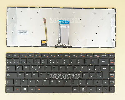 For Lenovo YOGA 500-14ACL Keyboard backlit Spanish Teclado No Frame