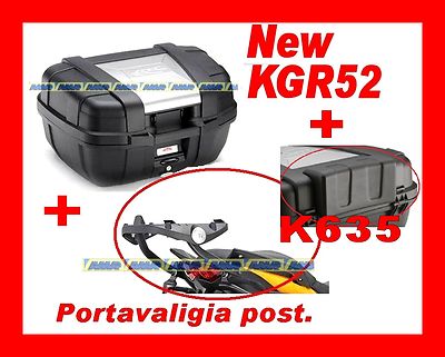 BMW R1200 GS 2013 VALIGIA BAULETTO KGR52 + PORTAVALIGIA ALLUMINIO SRA5108 + K635