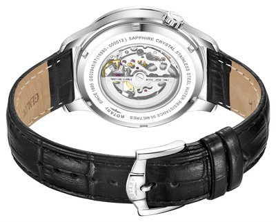 Pre-owned Rotary Skeleton Automatic (42mm) Black Dial / Black Skeleton Dial Gs02945/87