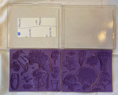Sugar Loaf See D's Flower Garden Stamp Set 25-Lot-New-Rose-Iris-Bouquet-Lily-Pot