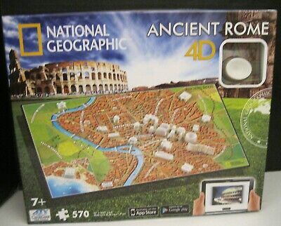 ANCIENT ROME 4D NATIONAL GEOGRAPHIC JIGSAW PUZZLE 570 PCE PUZZLE SEALED BAG A-75