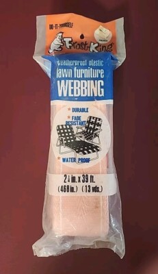 Frost King Lawn Chair Webbing 39 foot Peach PW39SA NOS (A4)