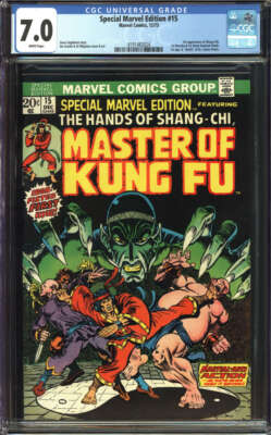SPECIAL MARVEL EDITION #15 CGC 7.0 WHITE PAGES // 1ST APPEARANCE OF SHANG-CHI