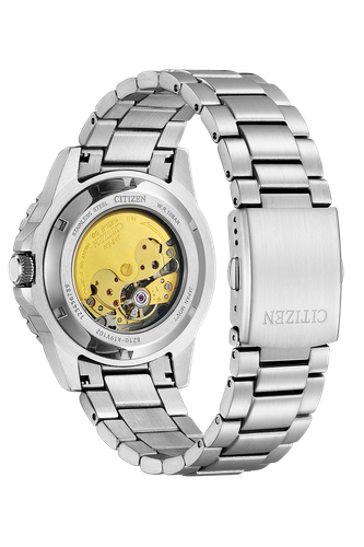 Pre-owned Citizen Nj0178-81m Automatic Stainless Steel Men Watch Usus
