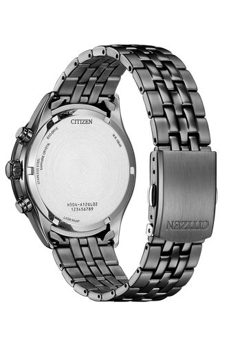 Pre-owned Citizen At2577-57l Stainless Steel Eco-drive Men Watch Usus