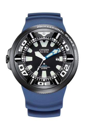 Pre-owned Citizen Eco-drive  Promaster Bj8055-04e Professional Diver