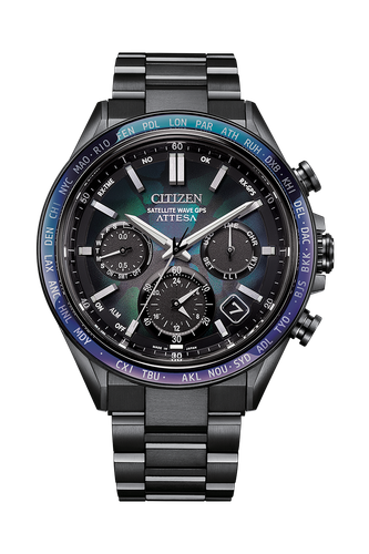 Pre-owned Citizen Atessa Act Line Cc4057-60e Titanium Gps Eco-drive Made In Japan