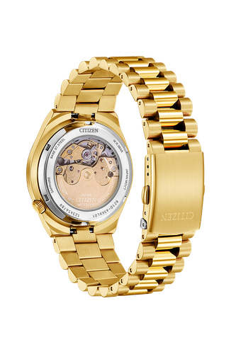 CITIZEN シチズン NJ0153-82x Citizen Automatic Red Dial Gold Tone Stainless Sapphire Mens