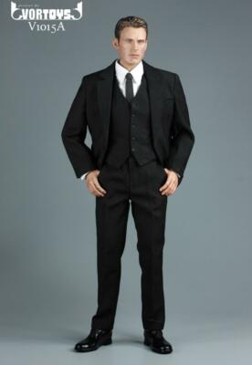 1/6 Male BLACK Business Suit Set V1015 A For 12" figure PHICEN M31 M32 M33 ❶USA❶