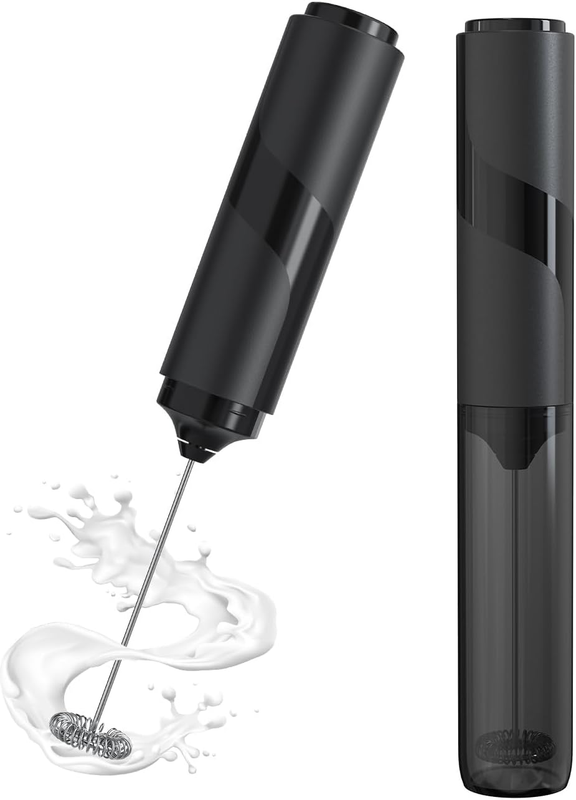 Whisk Milk Frother, Handheld Electric Blender Stick, Drink Mixer with Food Grade