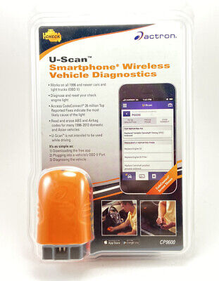 ACTRON U-Scan Smartphone Wireless Vehicle Diagnostics CP9600 NEW