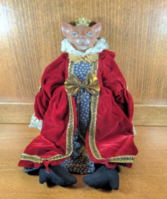 Kasma Ltd. Porcelain Cat Doll Royal Queen Jointed 16''