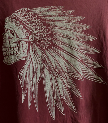 RETRO VANS INDIAN CHIEF SKULL T SHIRT SIZE L eBay
