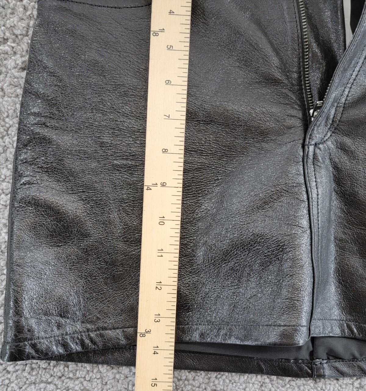 DL1961 Alma A-Line Leather Mini Skirt Women's 25 Black Patent 5 Pockets Design~ - Picture 7 of 16