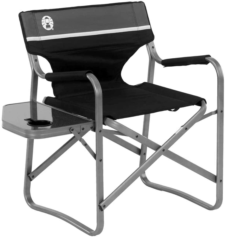 With Side Table | Folding Beach Chair | Portable Deck Chair F