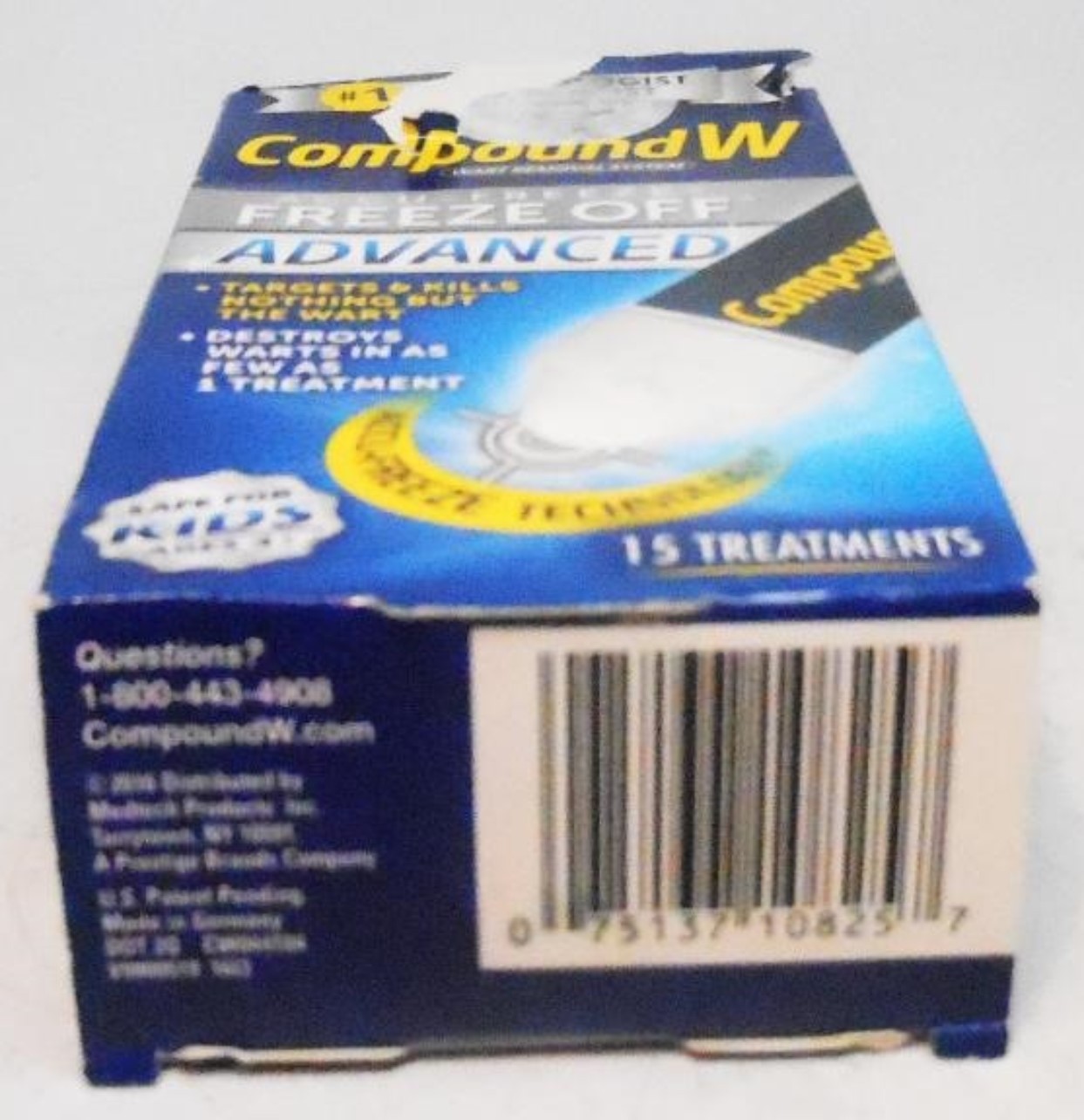 Compound W Wart Removal System Advanced Freeze Off 15 Treatments Ex: 11/2019