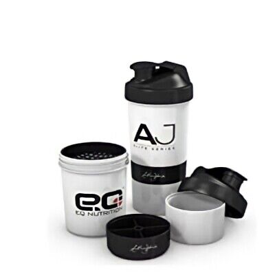 EQ Nutrition Protein Shaker Bottle Anthony Joshua Smart Mixer Flask Boxing Gym
