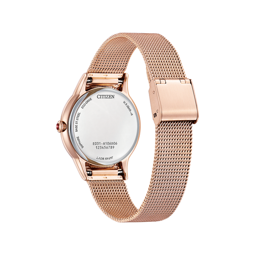 Pre-owned Citizen L Series Lady's Eco-drive Watch Em0819-80x Usus