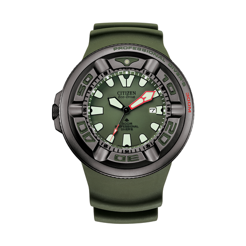 Pre-owned Citizen Promaster Eco-drive Professional Diver Watch Bj8057-17x Usus