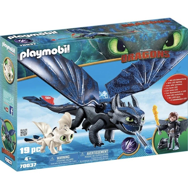 Playmobil Dragons 70037 - Krokmou Et Harold Avec BÃ©BÃ© Dragon - BoÃ®Te Neuve