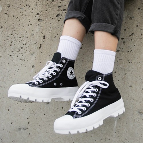 Женские кроссовки Converse All Star Lugged Hi, черные кроссовки #901