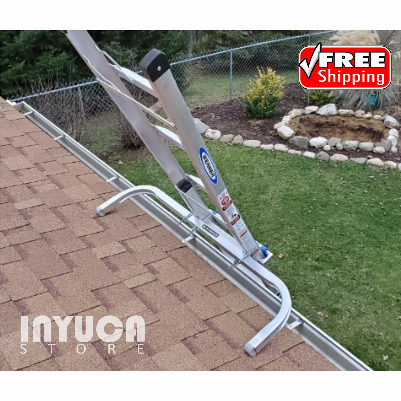 Ladder Stabilizer Standoff Extra Safety Clean Window Roof Gutters Paint Helper