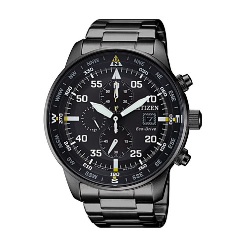 Pre-owned Citizen Eco-drive Chronograph Men's Watch Ca0695-84e Usus