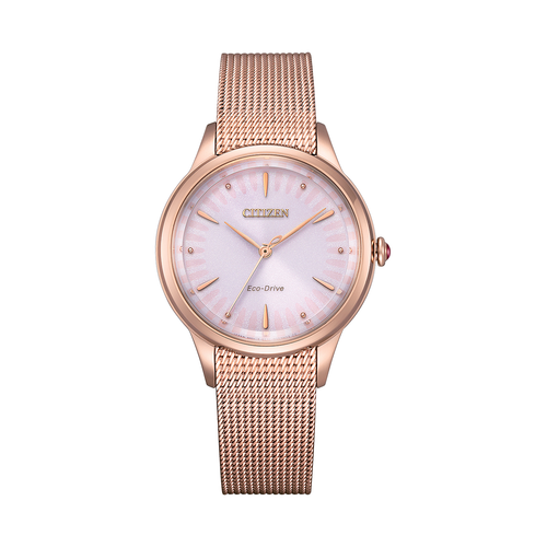 Pre-owned Citizen L Series Lady's Eco-drive Watch Em0819-80x Usus