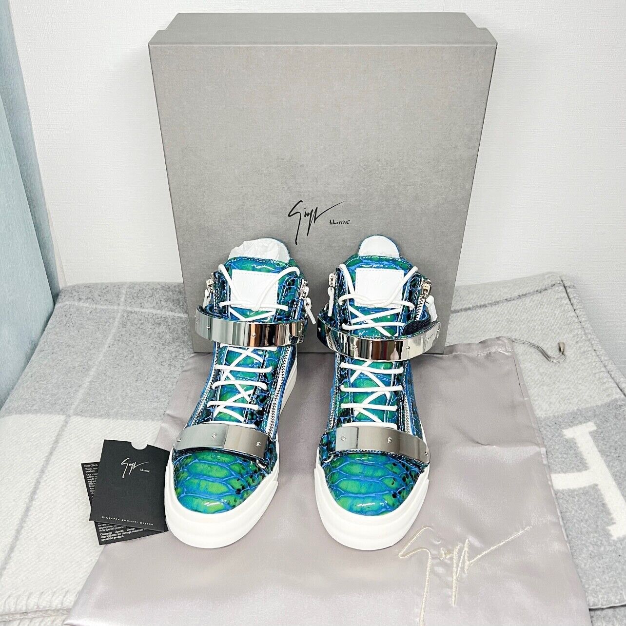 Giuseppe Zanotti Homme high top sneakers Oceano leather Giuseppe Zanotti Homme high top sneakers Oceano leather