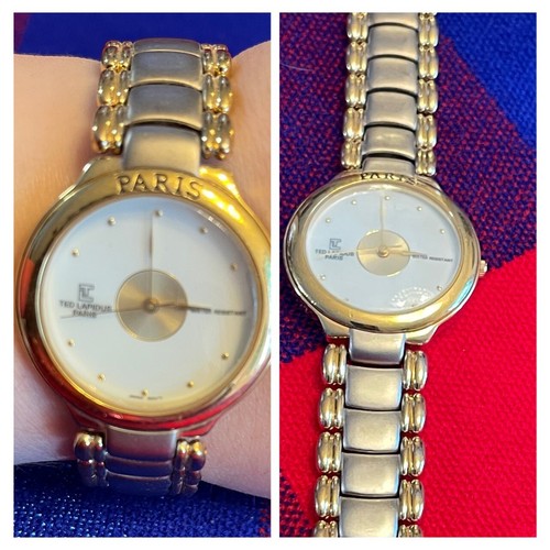 ted lapidus クォーツ ゴールド　テッドラピダス Ted Lapidus Paris Silver Gold Watch Vintage Needs Batteries