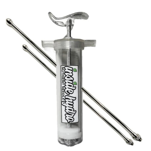 Nute Needle Kit - Inside Hydro Nutrient Needle - Hydroponic Syringe 7” & 14”