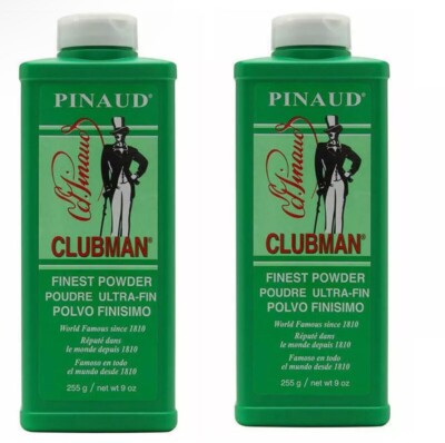 Clubman Pinaud Powder White 9 oz / 255g   (Pack of 2 )