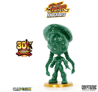 2018 SDCC EXCLUSIVE CRYPTOZOIC STREET FIGHTER METALLIC CAMMY FIGURE  LE 300
