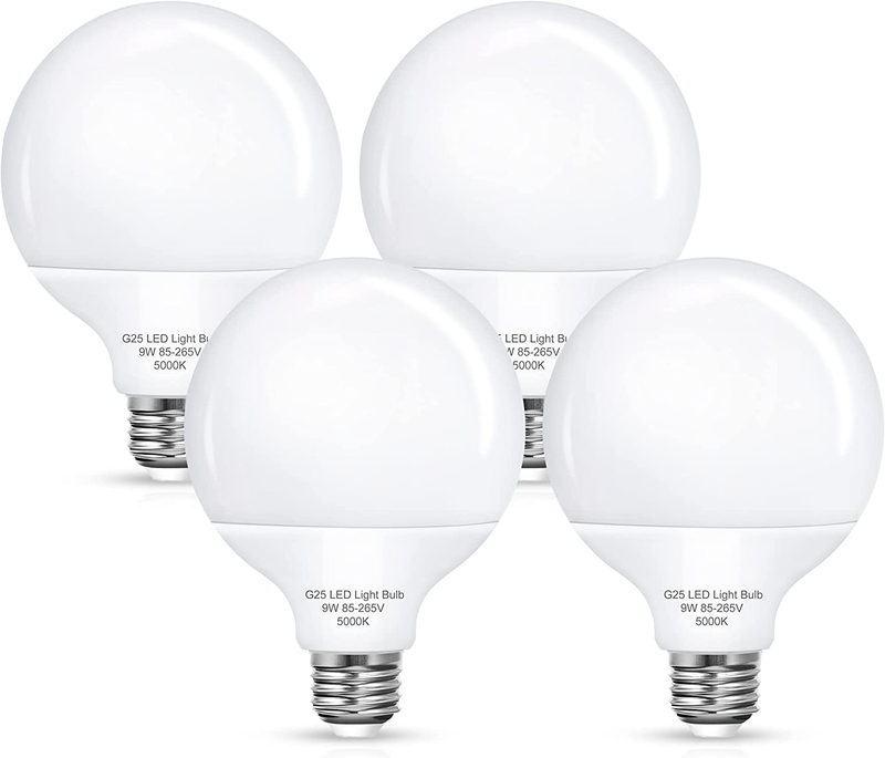 G25 LED Vanity Light Bulbs, 100W LED Globe Bulb Equivalent, 