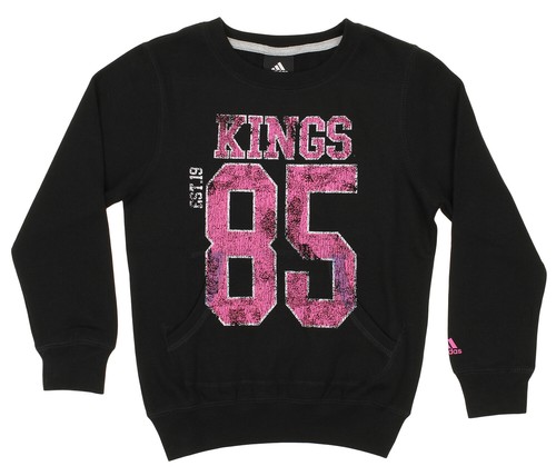 Adidas NBA Youth Girls (7-16) Sacramento Kings Флисовая толстовка с круглым вырезом