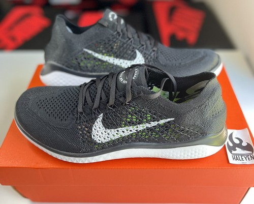 NEW Nike Free RN Run 2018 Flyknit Black White Men Sizes 6 8.5 942838 001 eBay