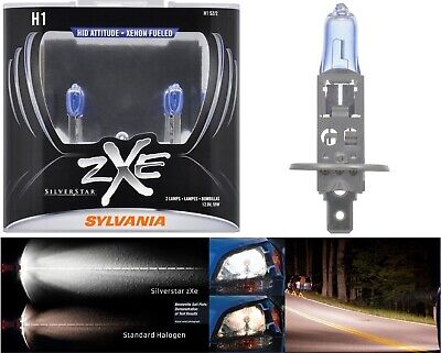 Sylvania Silverstar ZXE H1 55W Two Bulbs Head Light Low Beam Upgrade Replacement