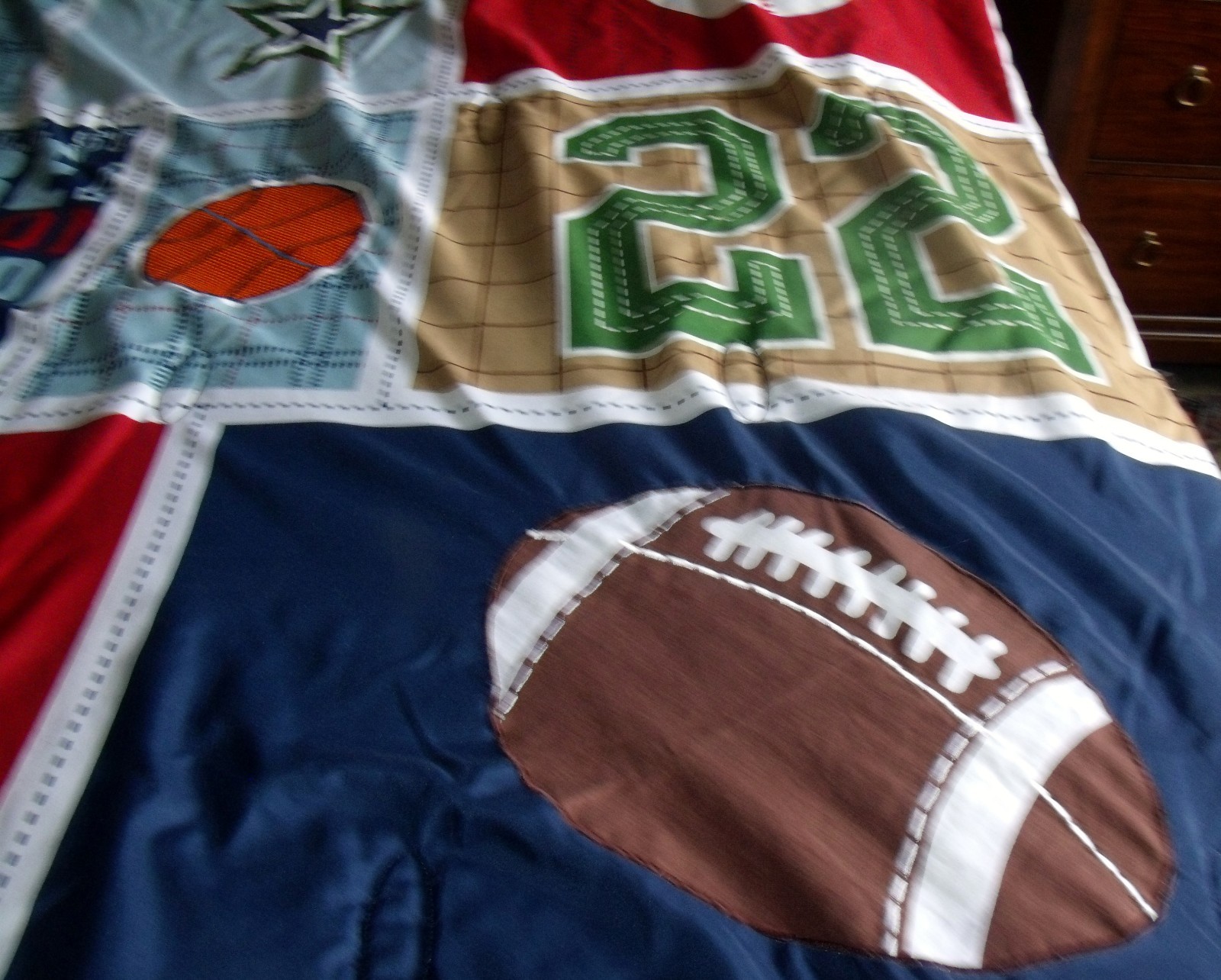 twin reversible sports bed comforter