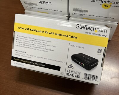 StarTech SV211KUSB 2 Port USB KVM Switch Kit - NEW