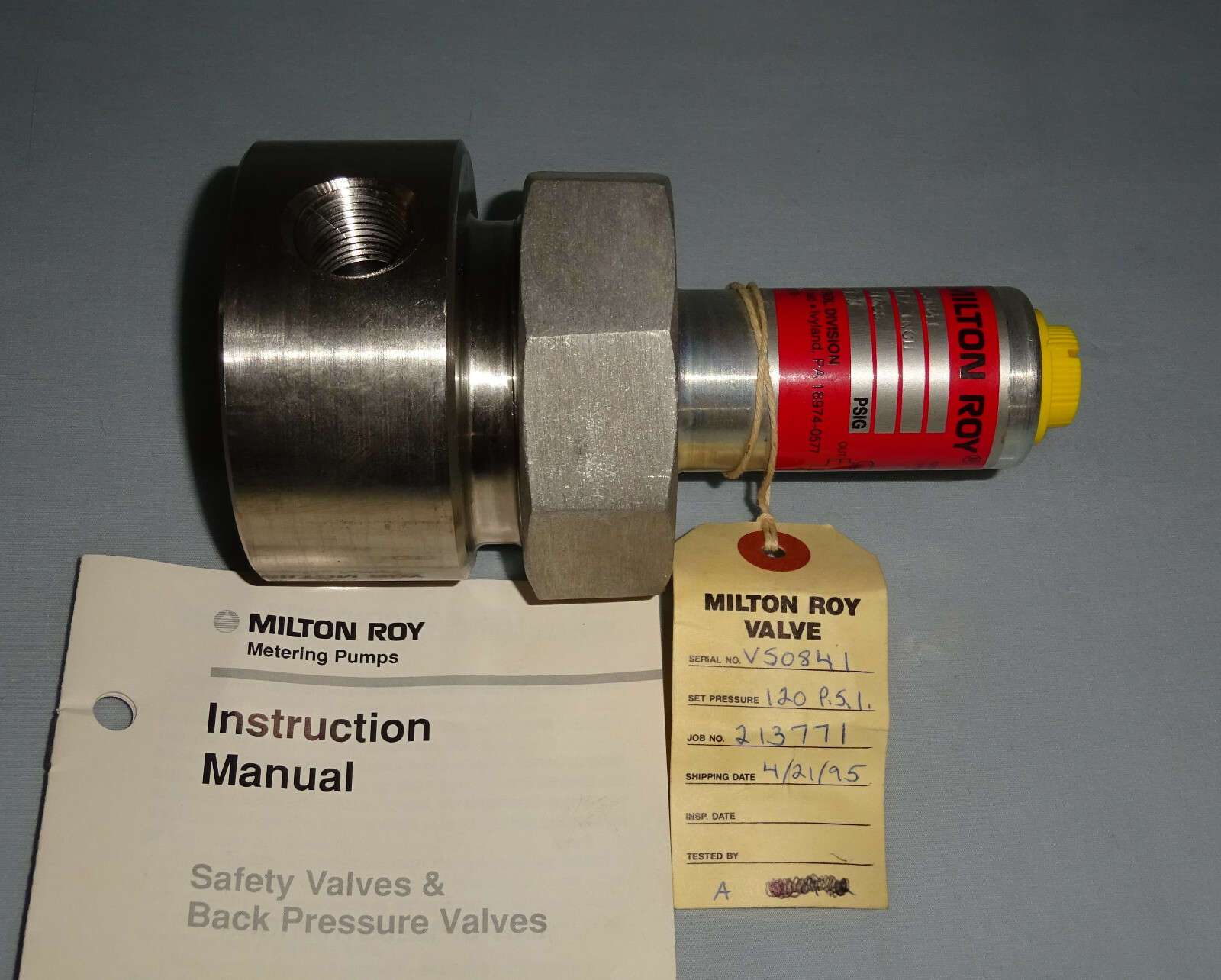 Me  Milton Roy VS0841 Safety Valve 1/2