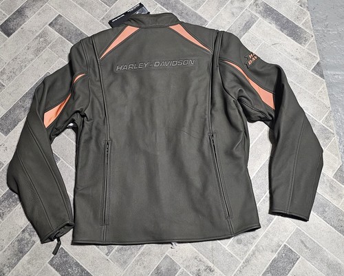 Pre-owned Harley-davidson Harley Davidson Men's Paradigm Triple Vent System 2.0 Leather Jacket 2024 Size M In Black/olive