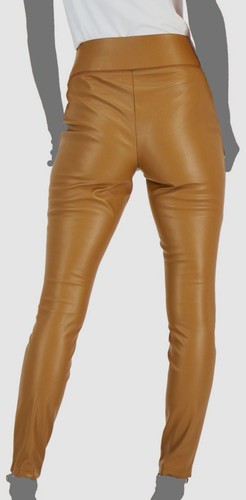 $60 INC International Concepts Women's Brown Faux-Leather Pants Petite Size 10P