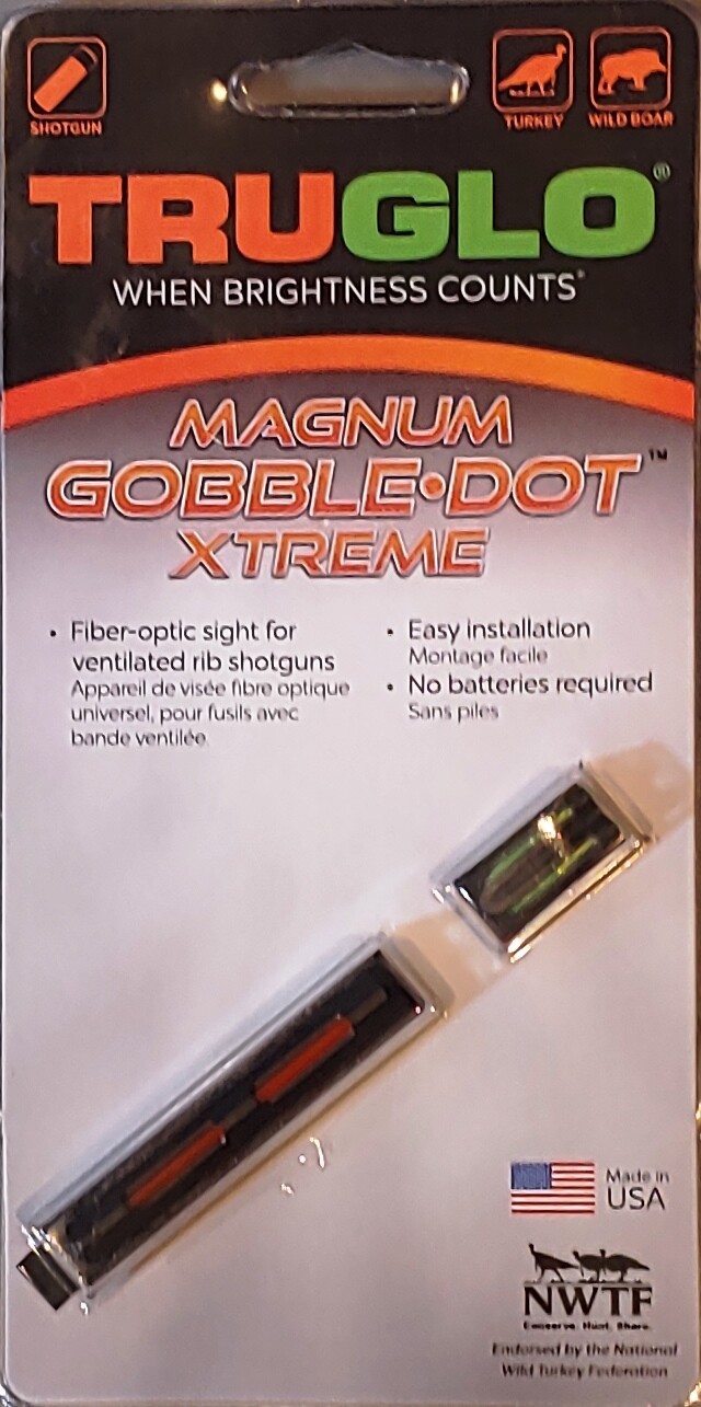 TRUGLO Magnum GobbleDot Xtreme Turkey Rib Shotgun Sight 5/16 Red/Green