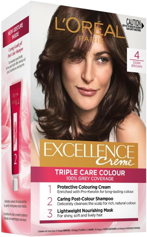 L'Oréal Paris, Permanent Hair Dye, Strengthening & with up to 100% Grey Coverage