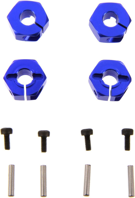 Atomik RC Alloy 12Mm Wheel Hex, Blue for 1/10 Slash 4X4