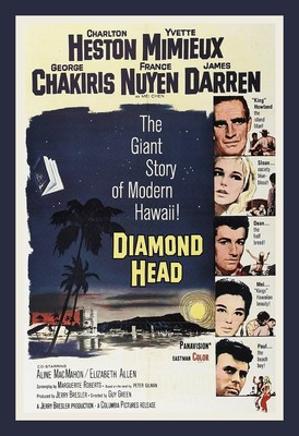 Diamond Head - Hawaii Movie Poster image - BIG MAGNET 3.5 x 5 inches